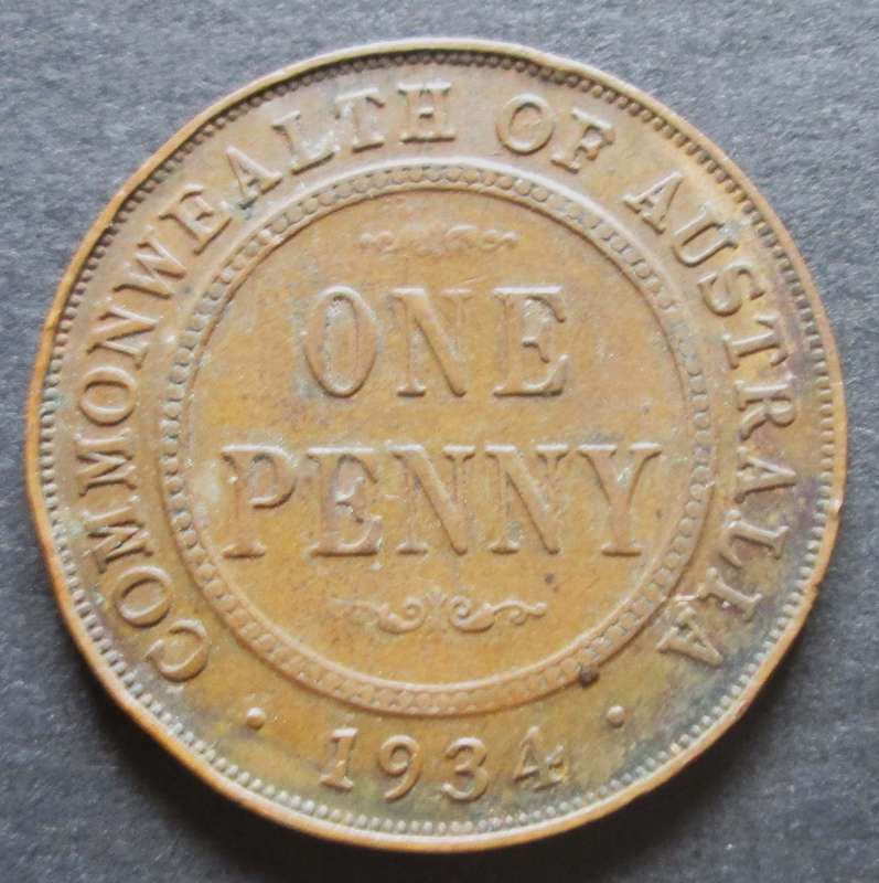 1934 Commonwealth of Australia Penny