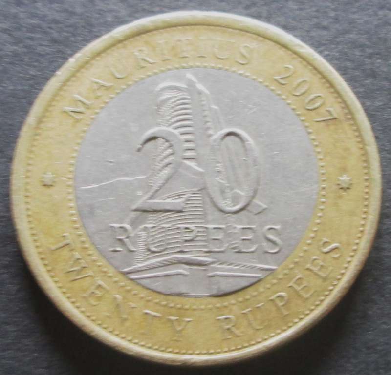 2007 Mauritius 20 Rupees