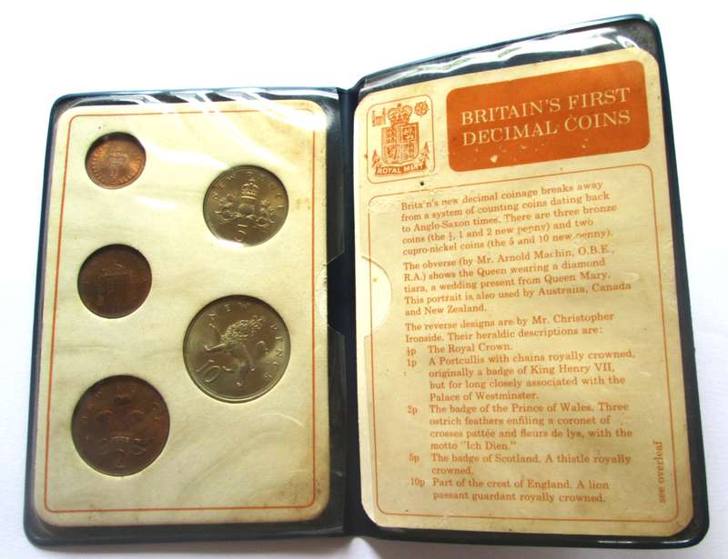 Great Britains First Decimal Coins