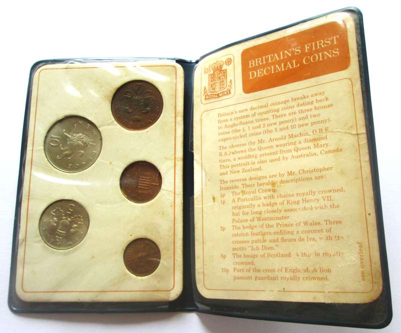 Great Britains First Decimal Coins