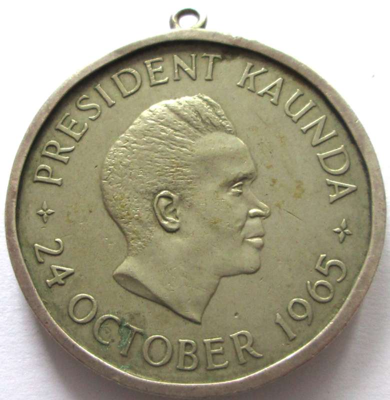 1965 Zambia 5 Shillings Pendant