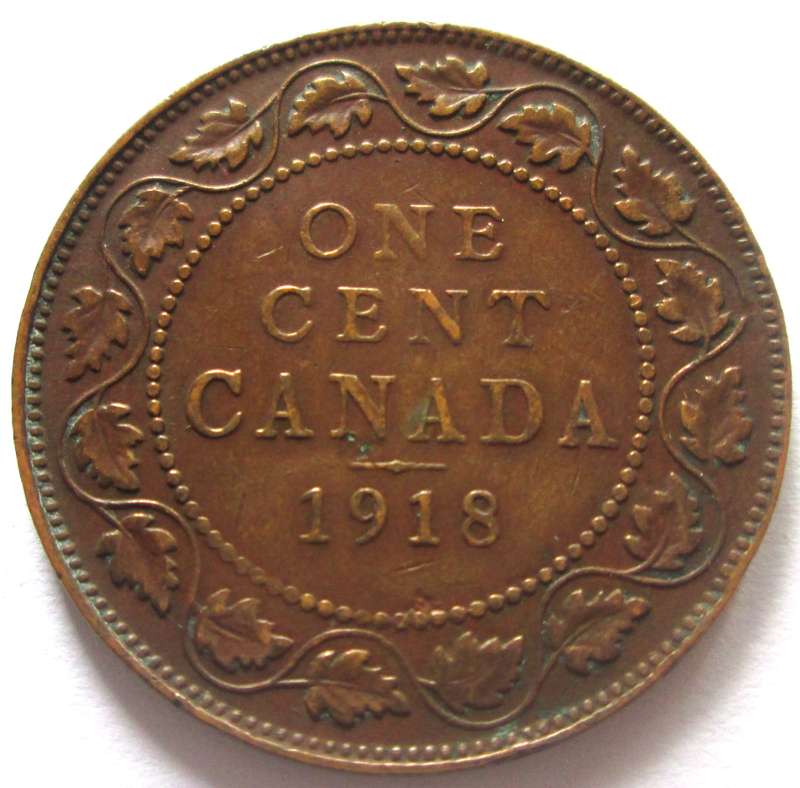 1918 Canada 1 Cent