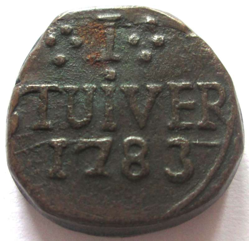 1 Tuiver 1783 Van Riebeeck Token