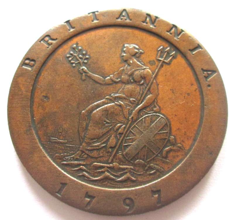1797 Britannia Token Van Riebeeck Coffee Replica