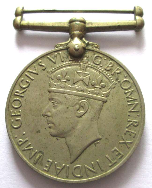 King George WWII 1939 - 1945 Service Medal Name L G Crooke No 241580