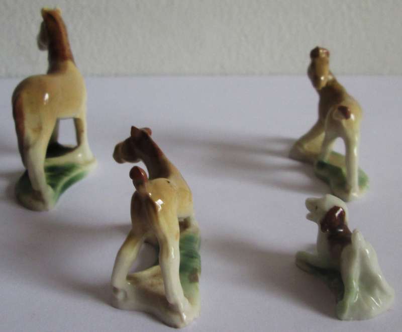 Wade Whimsies Horses Porcelain Miniatures