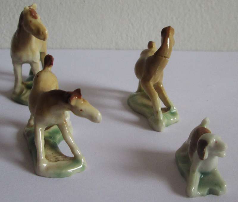 Wade Whimsies Horses Porcelain Miniatures