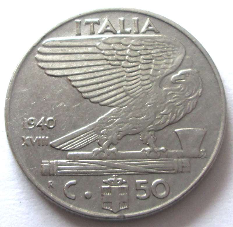 1940 Italy 50 Centesimi