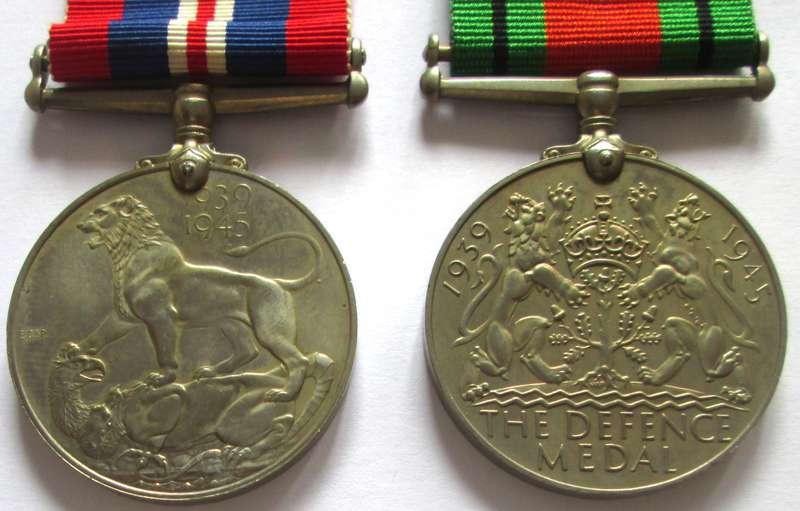 1939 - 1945 Defence and Service Medals