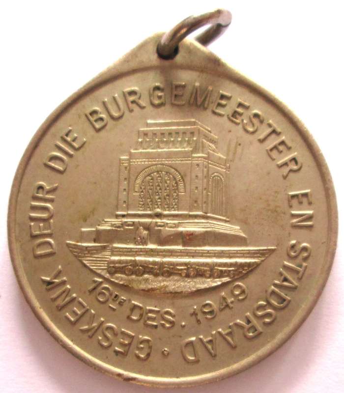 1949 The Mayor and City Council Johannesburg Medal