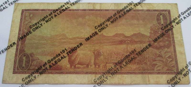 One Rand Republic of South Africa Serial Nr A590 056186