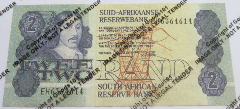 Two Rand Republic of South Africa Serial Nr EH6364614