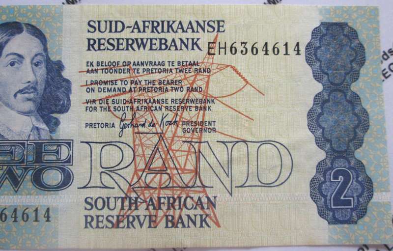 Two Rand Republic of South Africa Serial Nr EH6364614