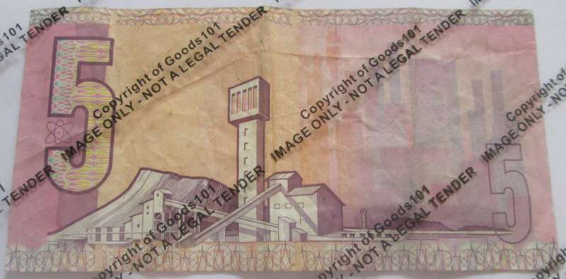 Five Rand Republic of South Africa Serial Nr AM9469220