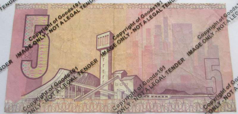 Five Rand Republic of South Africa Serial Nr AF4538764