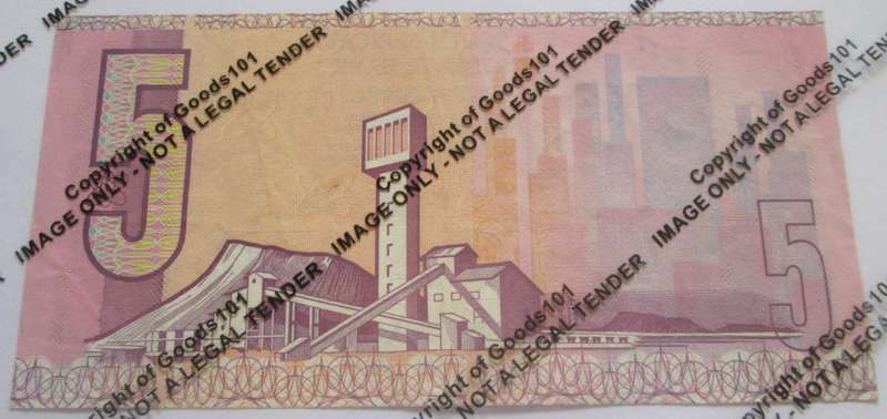 Five Rand Republic of South Africa Serial Nr CE3968403