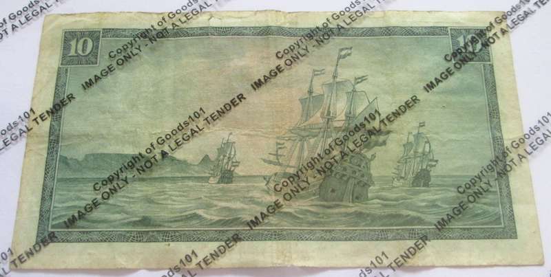 Ten Rand Republic of South Africa Serial Nr C148 458638
