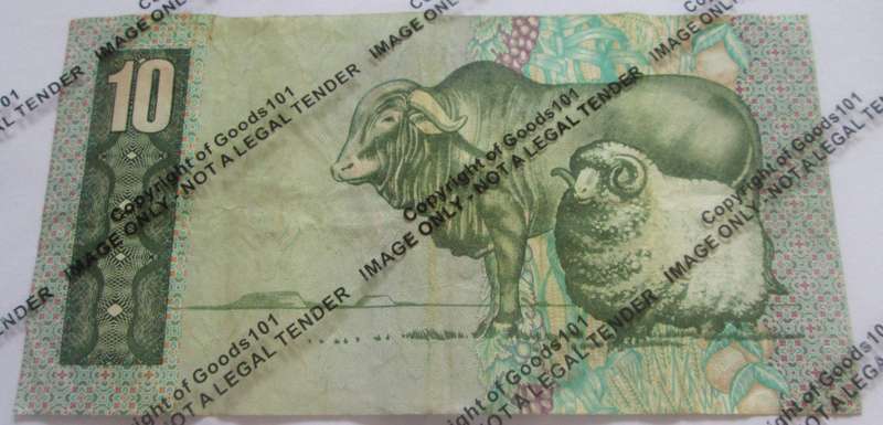 Ten Rand Republic of South Africa Serial Nr DR5203783 C