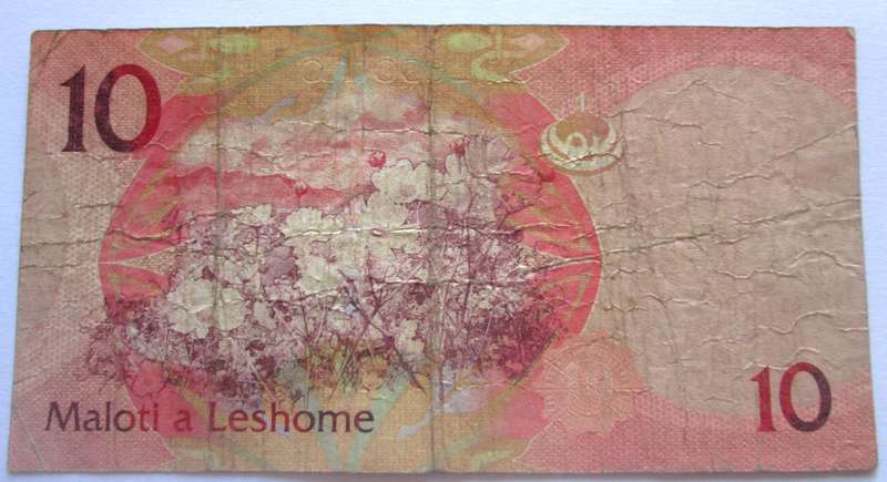 2010 Lesotho 10 Maloti Nr AD 571904