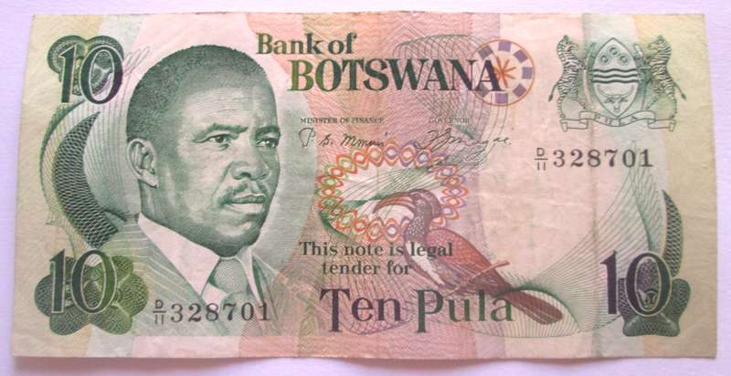 2002 - 2007 Botswana 10 Pula Nr D11 328701