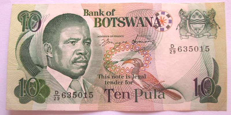 2002 - 2007 Botswana 10 Pula Nr D29 635015