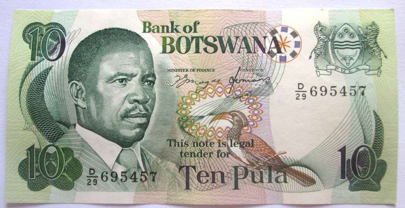 2002 - 2007 Botswana 10 Pula Nr D29 695457