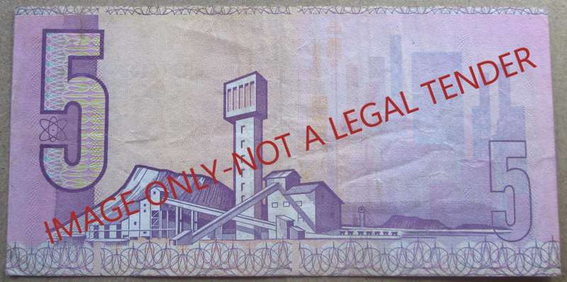 Five Rand South Africa Serial Nr CH9714267