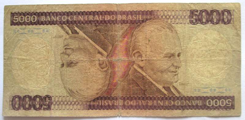 1981 - 1985 Brasil 5000 Cruzeiros Nr B1560022023A