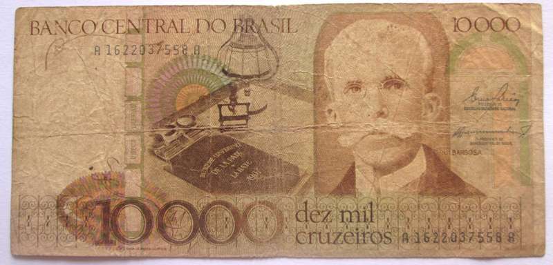 1986 - 1987 Brasil 10 000 Cruzados Nr A16220375588