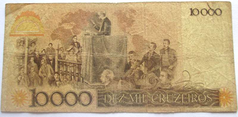 1986 - 1987 Brasil 10 000 Cruzados Nr A16220375588