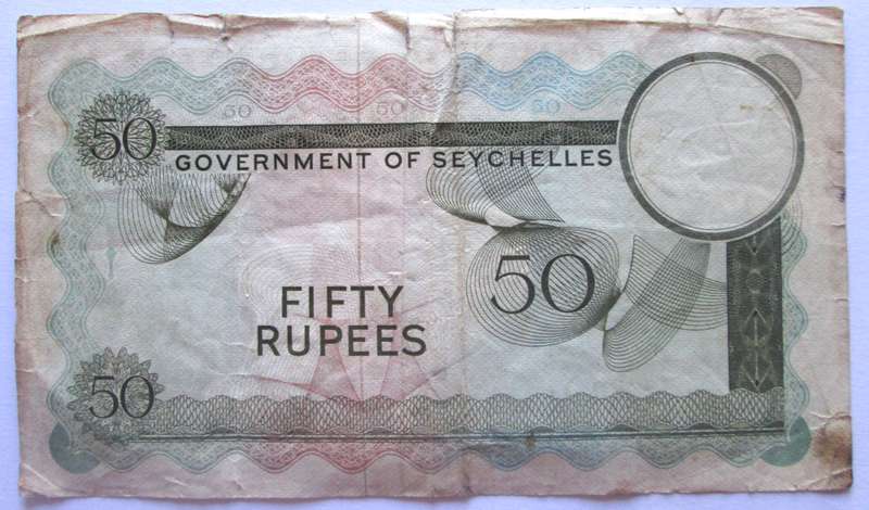 1969 Seychelles 50 Rupees A1 052090
