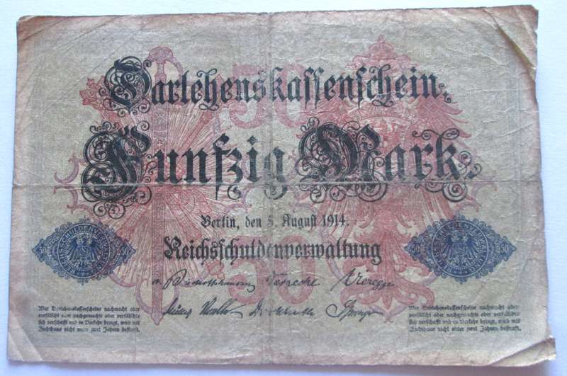 1914 Germany 50 Mark
