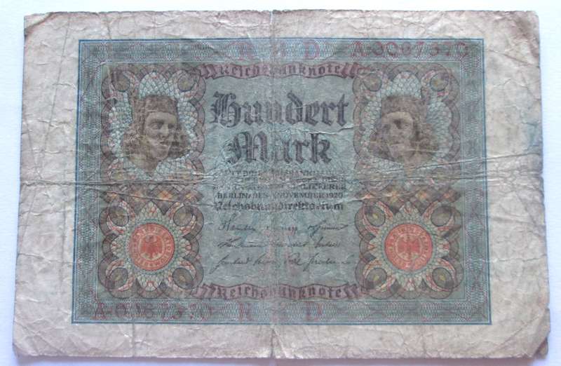1920 Germany 100 Mark