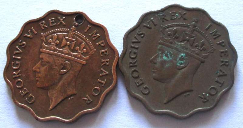 1 Piastre Cyprus 1942 + 1944