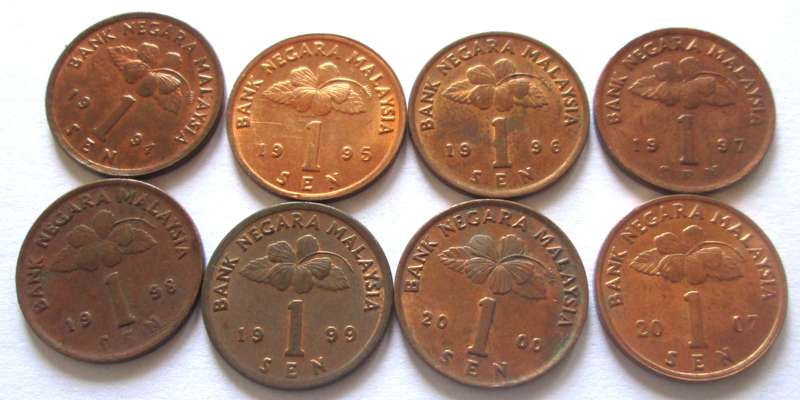 1 Sen Negara Malaysia 1994 - 2000 + 2007