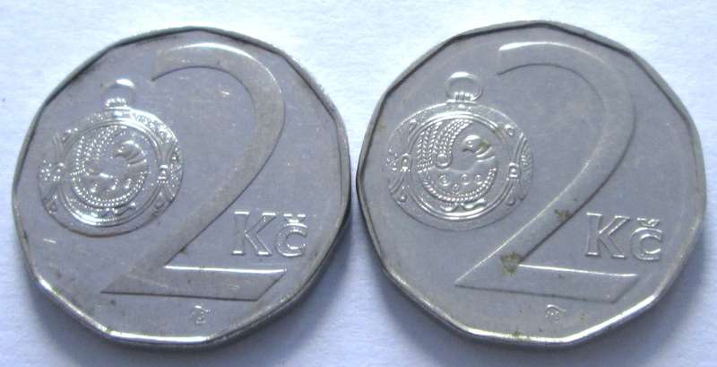 2 Koruny Czechoslovakia 1993 + 1994