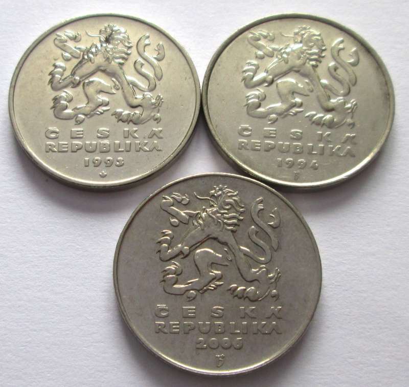 5 Korun Czech Republic 1993 + 1994 + 2006