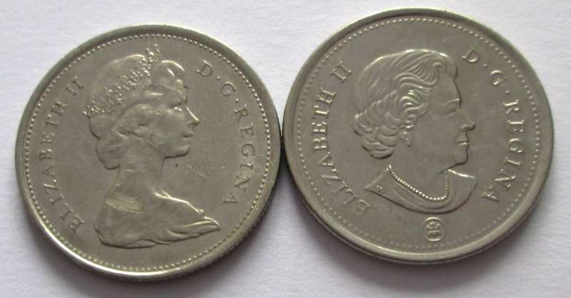 25 Cents Canada 1974 + 2014