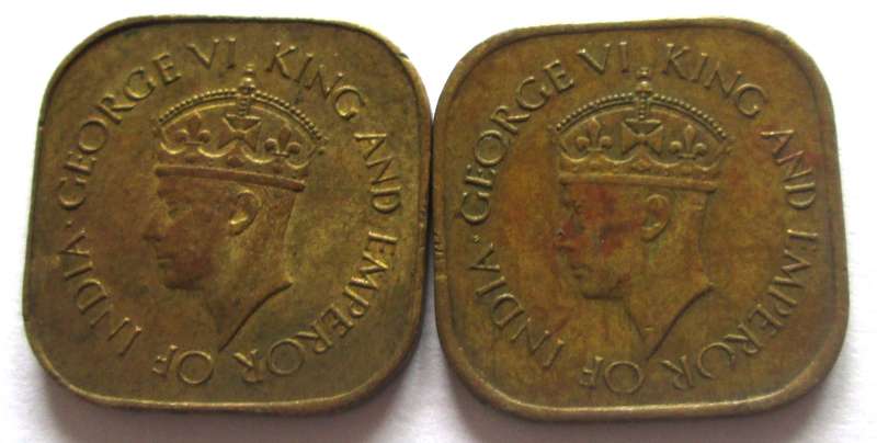 5 Cents Ceylon 1942 + 1944