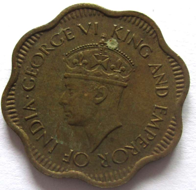 1944 Ceylon 10 Cents