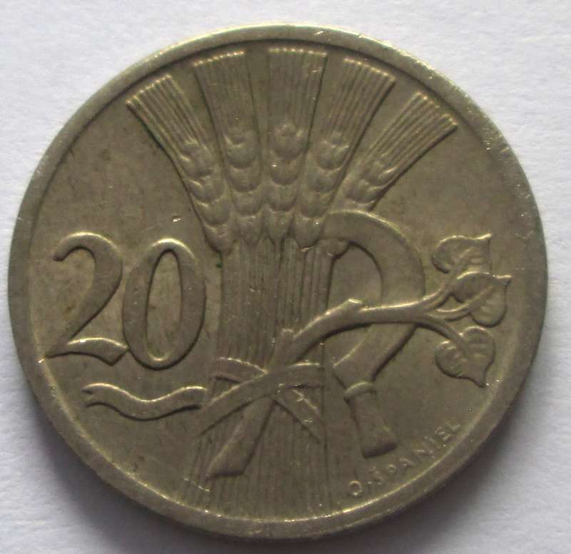 1926 Czech Republic 20 Korun