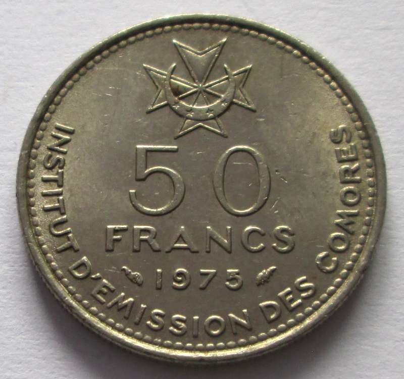 1975 Comores 50 Francs
