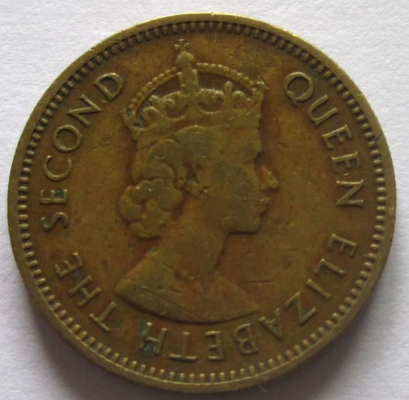 1965 Eastern Caribbean States 5 Cents