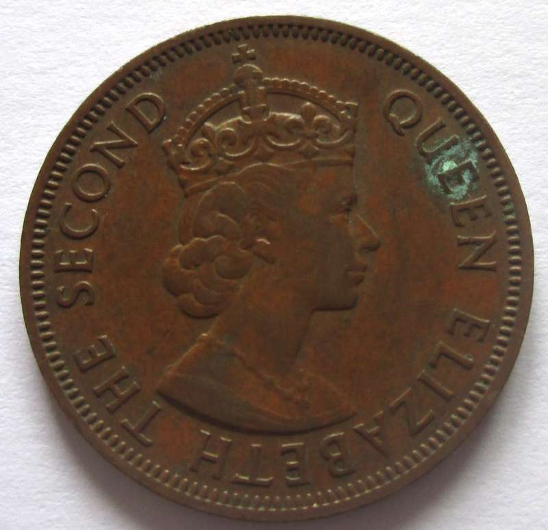 1957 Eastern Caribbean States 1 Cent