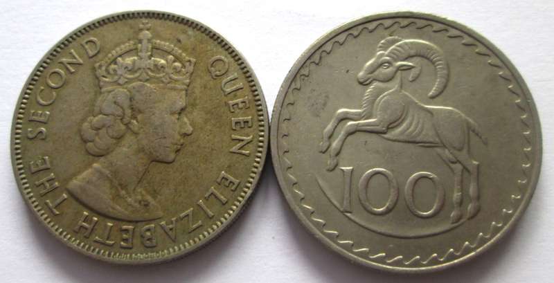 100 Mils Cyprus 1955 + 1979