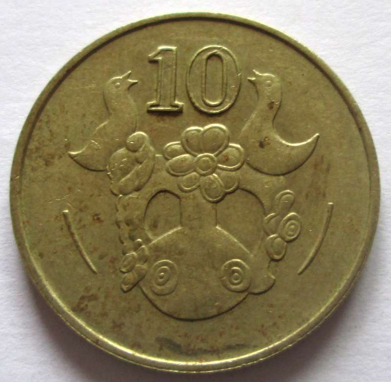 1985 Cyprus 10 Cents