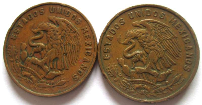 2 Centavos Mexico 1956 + 1967