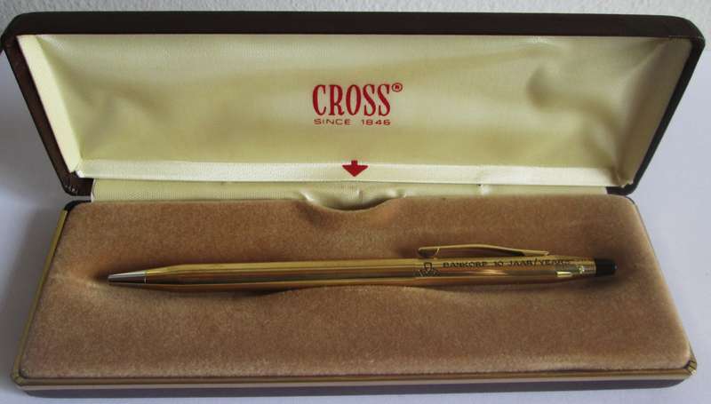 Cross Pen Made in Ireland Bankcorp for 10 Years Service in Original Case