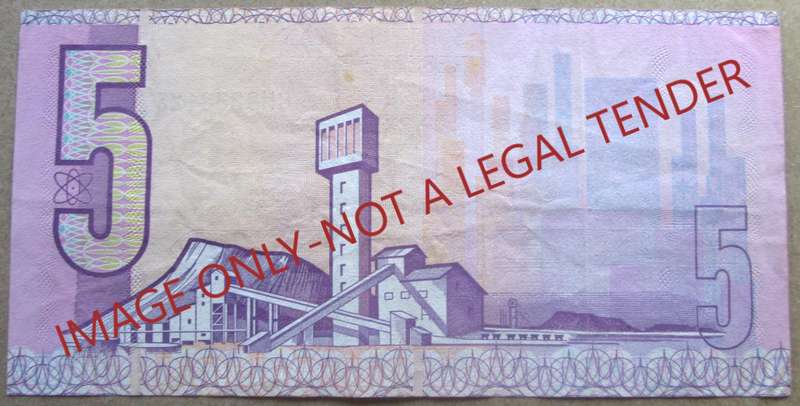 Five Rand South Africa Serial Nr CH8238125