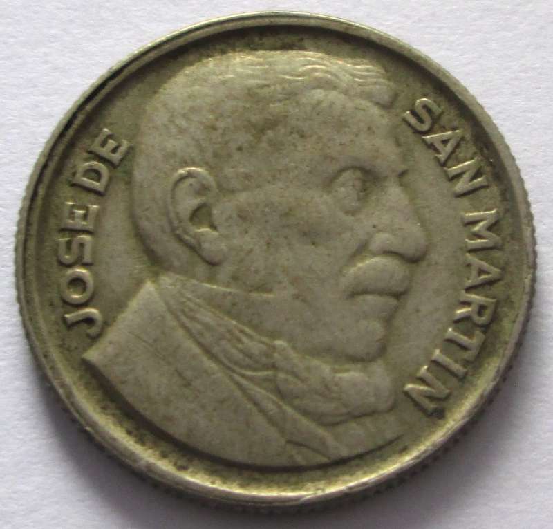 1950 Argentina 10 Centavos